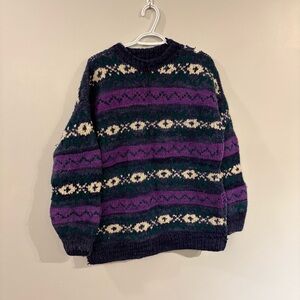 Vintage Wool knit sweater chunky knit * Flaws Free with purchase